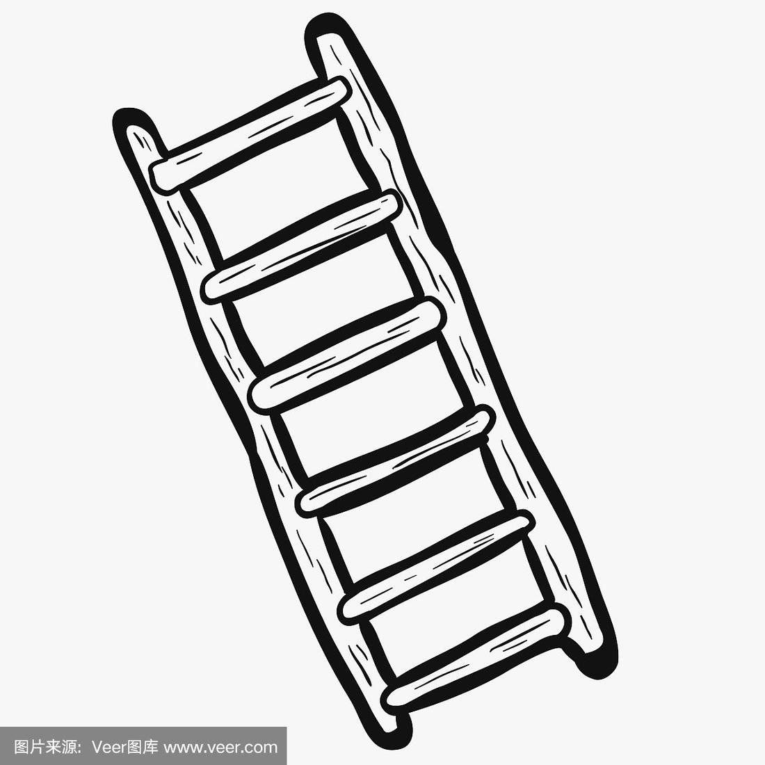 梯子图片卡通图可爱，梯子图片卡通图可爱简笔画