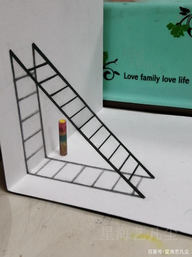 立体画梯子的图片，立体画梯子的图片大全