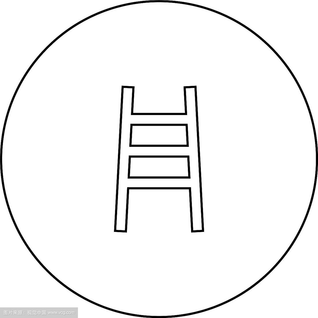 折叠梯子简笔画，折叠梯子简笔画 儿童画怎么画
